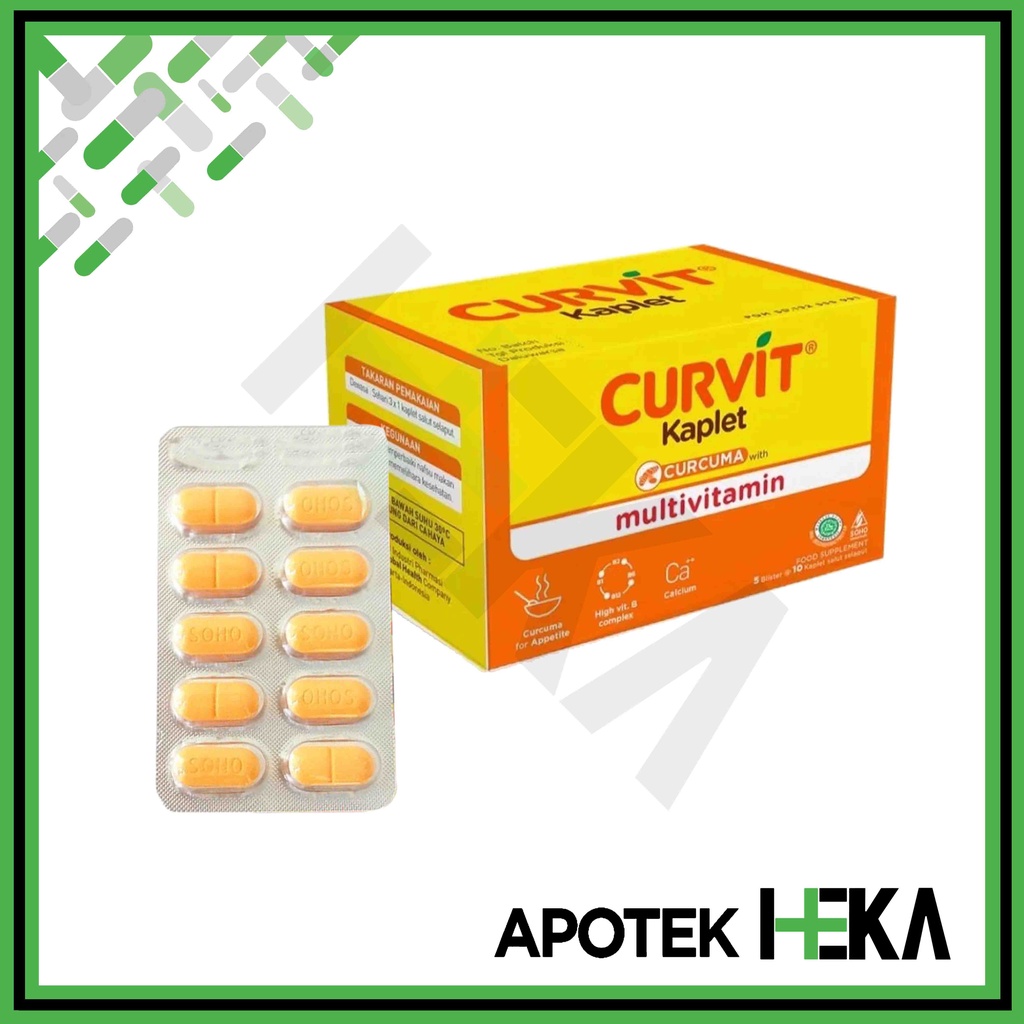 Curvit Kaplet Multivitamin Nafsu Makan Box isi 5x10 Tablet (SEMARANG)