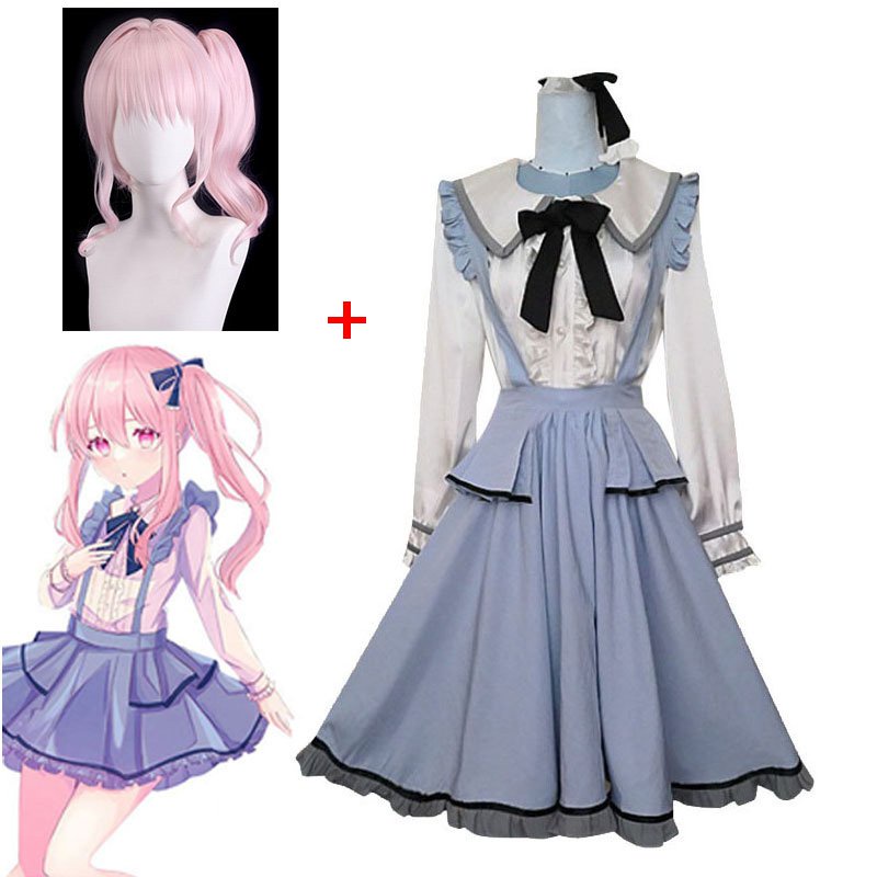 Anime Akiyama Mizuki Cosplay Costume Project Sekai Colorful Stage Maid Costume Cute Girl Lolita