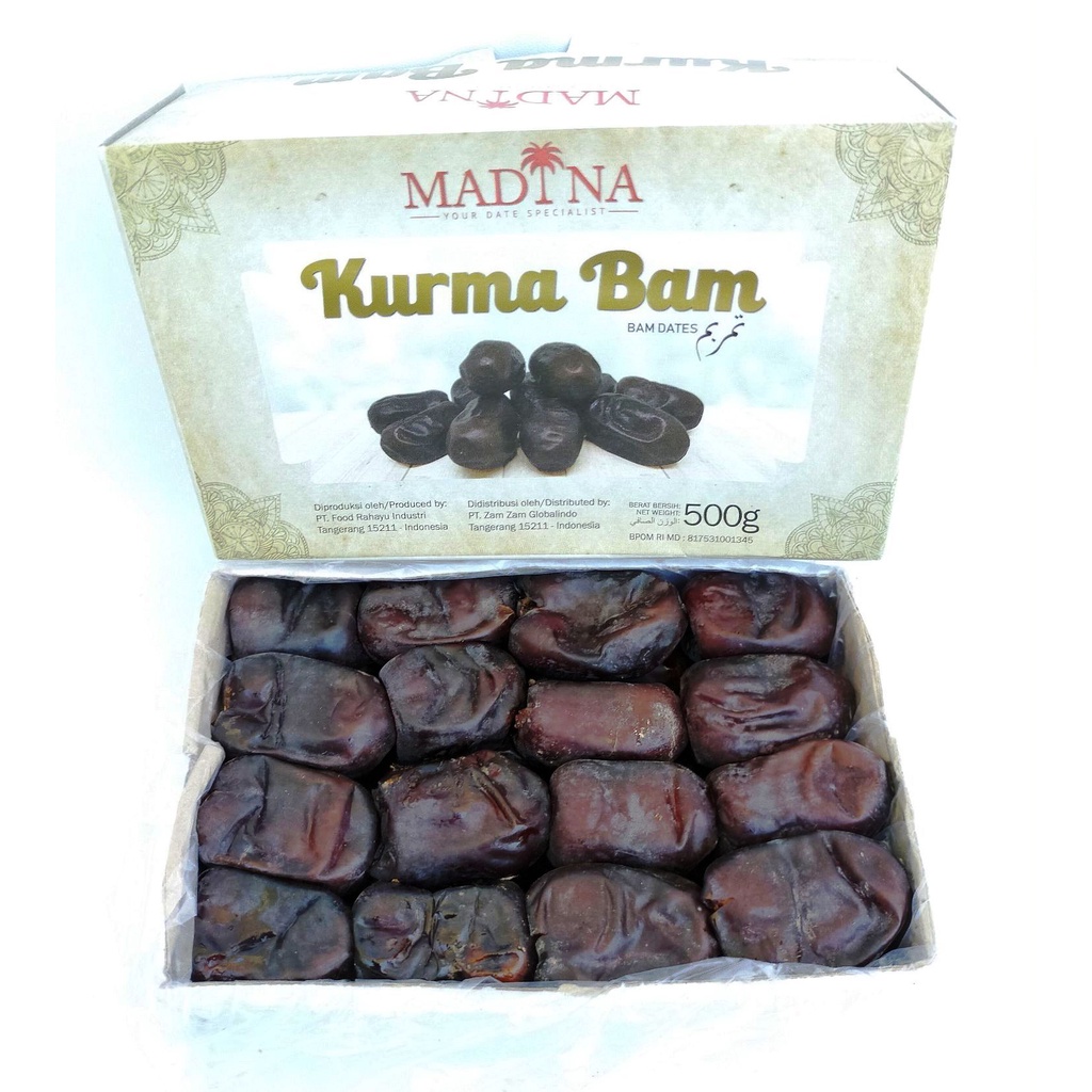 Kurma Bam 1DUS-(12PCS) Kurma Anggur Madu Premium Original (KARTON)