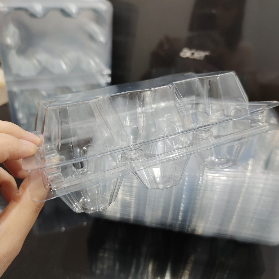 Mika Telur / Egg Tray / Tray Telur Isi 6 Butir Ada Pengunci 50 pcs.