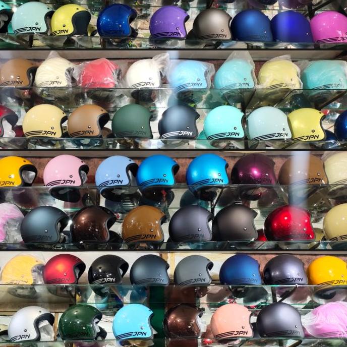 ۩ HELM RETRO MERK JPN GARIS / HELM JPN GARIS 3 / HELM JPN GARIS TIGA ☇