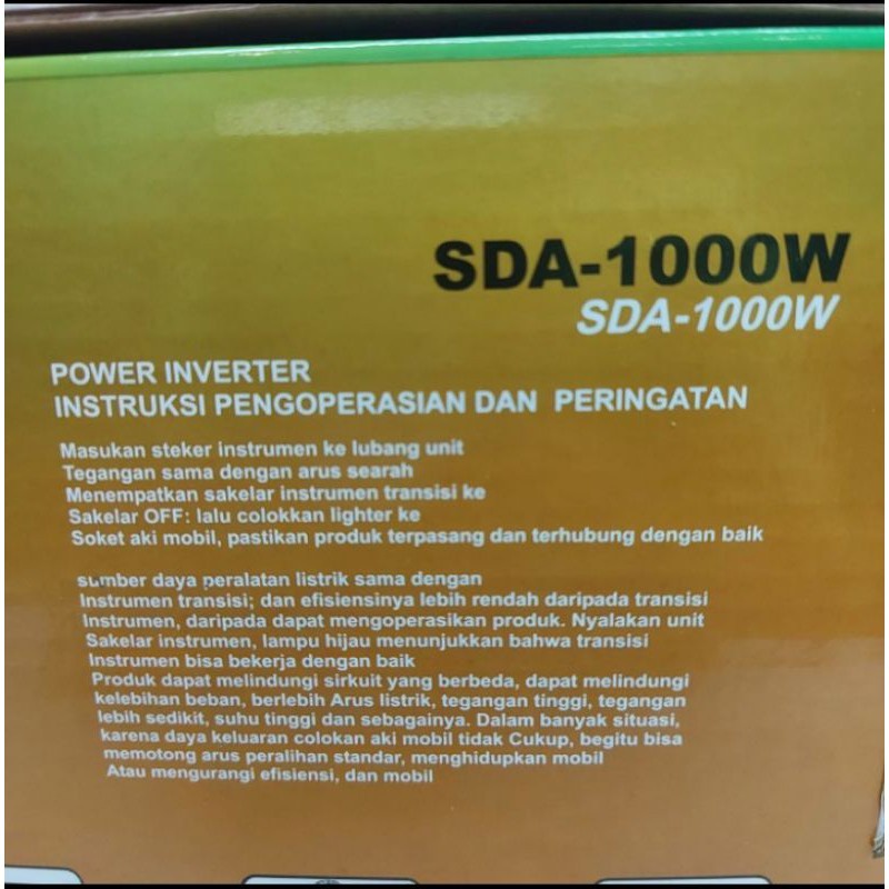 Sunpro Inverter SDA-1000W Kualitas Terbaik