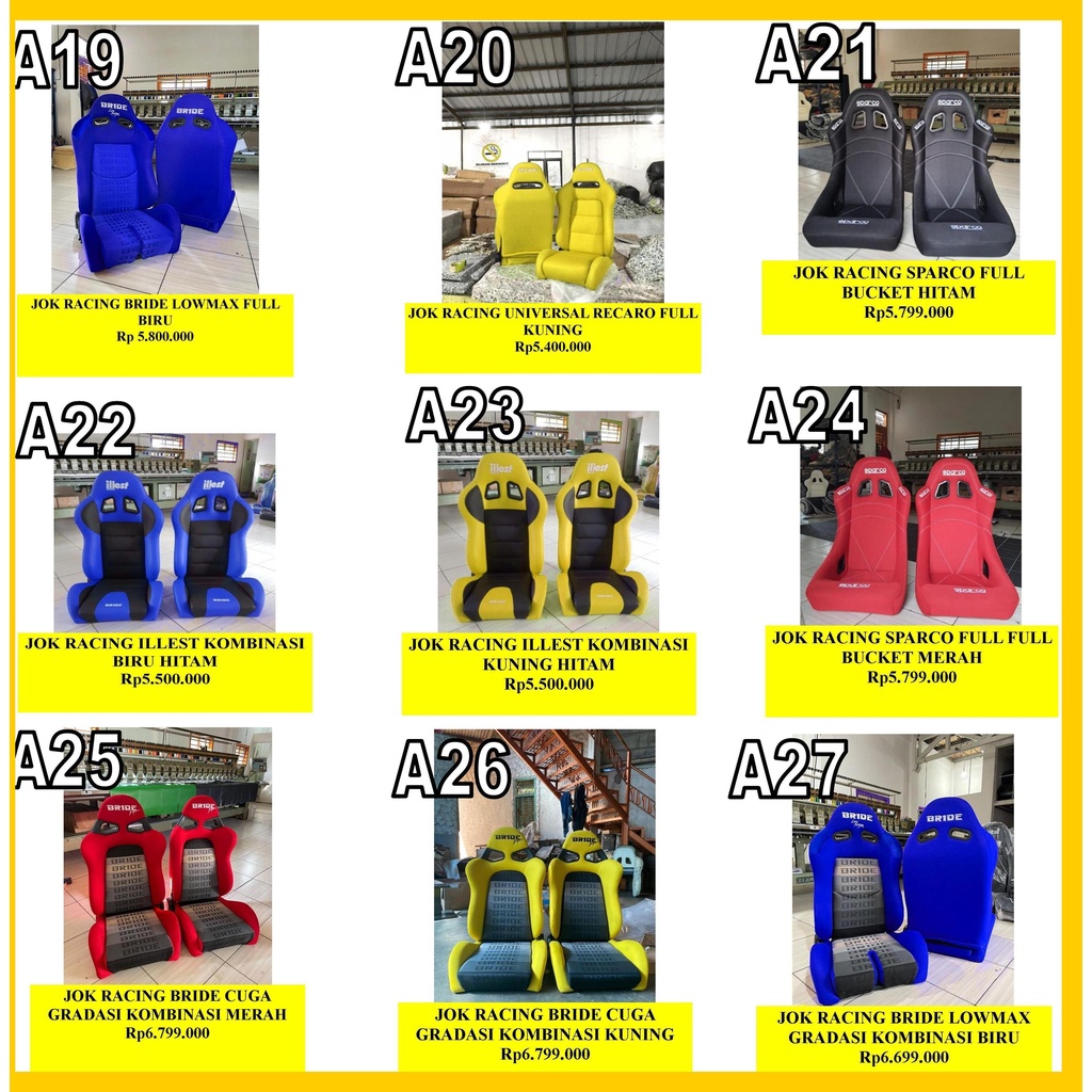 JOK MOBIL RACING JOK MOBIL UNIVERSAL JOK MOBIL UTK SEMUA JENIS MOBILJOK MOBIL TERBAIK  RACING UNIVER