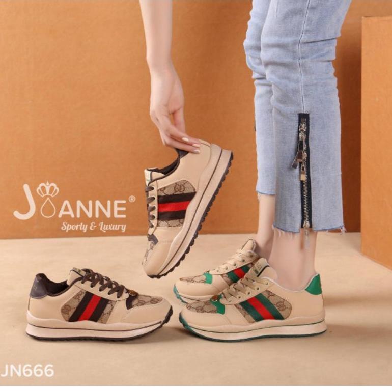 RECOMENDED [JOANNE] Sepatu Sporty Sneakers Shoes JN666