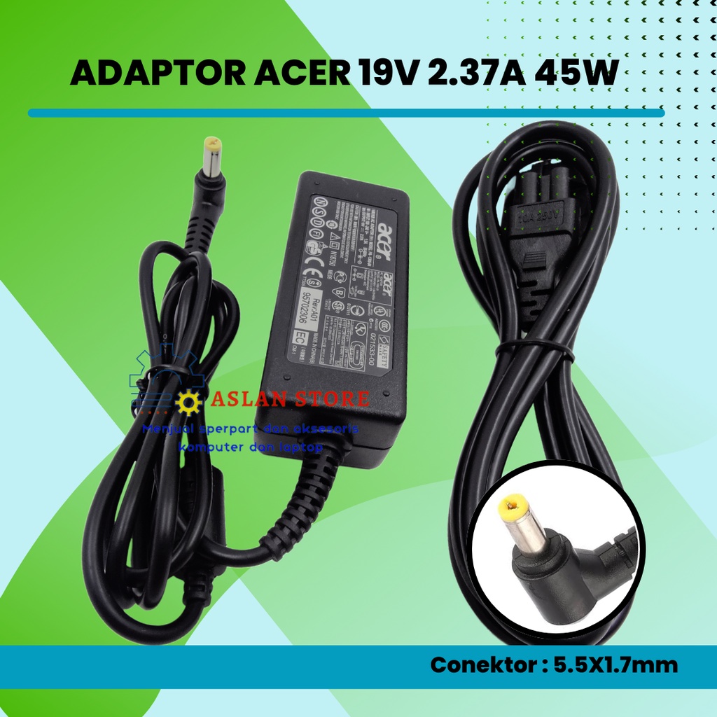 Adaptor charger casan Acer Aspire ES 14 ES1-420 ES1-421 ES1-431 ES1-432 19V 2.37A Original