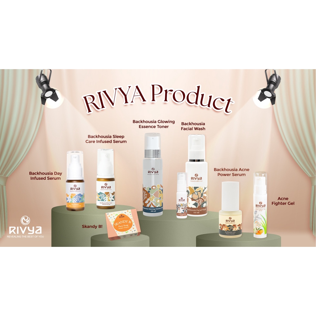 RIVYA Backhousia Sleep Care Infused Serum 20ml - Backhousia Acne Power Serum 20m - FACIAL WASH