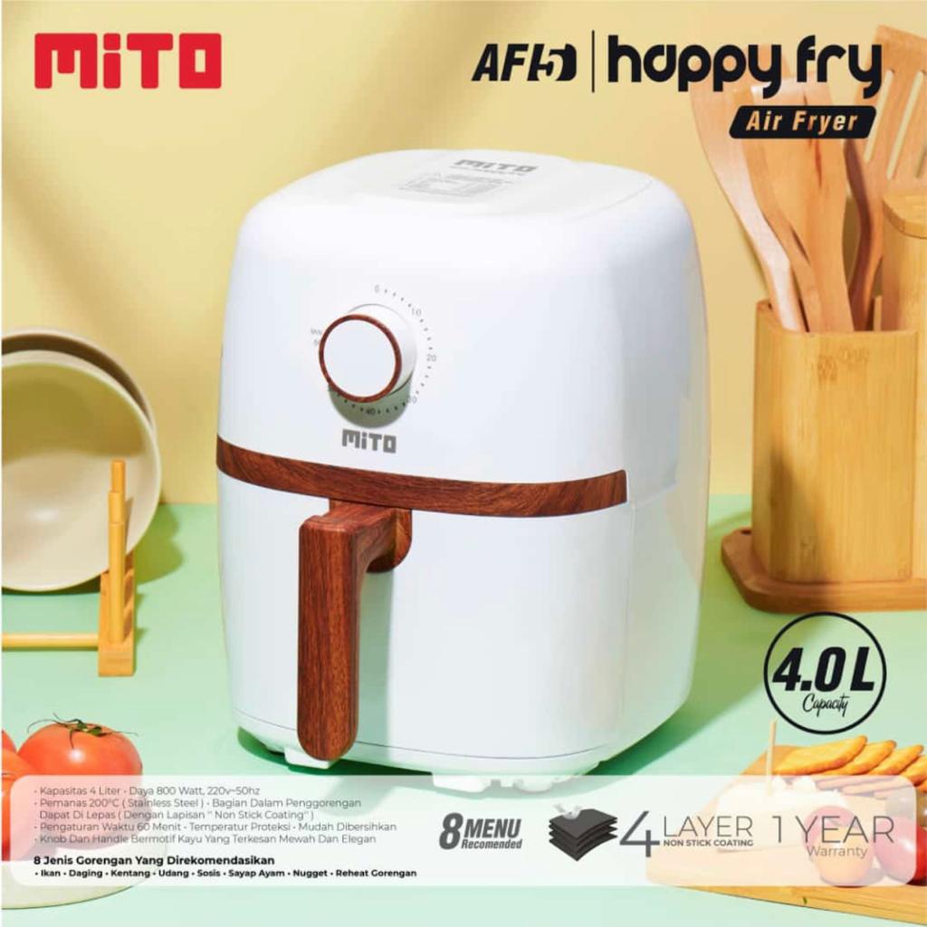 Mito Air Fryer AF5 / AF 5 / AF-5 Happy Fry Mito Wood Series - Menggoreng Tanpa Minyak