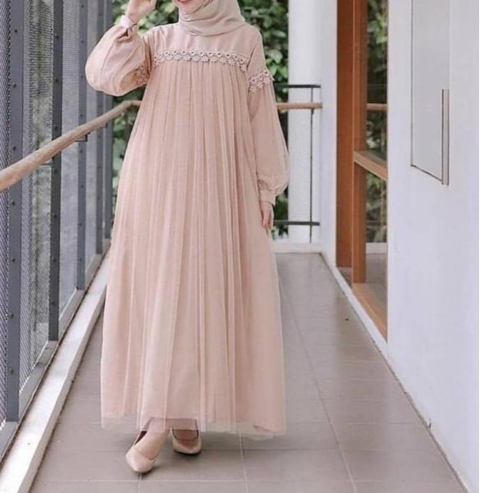 ✥ XC - Maxi Nuraini / Couple Nuraini / Maxi ZOYA / Dress Maxi Tile / Gamis Muslim Terbaru ➮