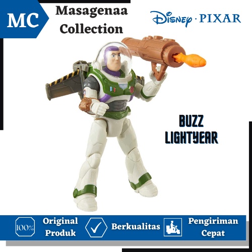 Main Mainan Maenan Disney Pixar Buzz Lightyear Mission Equipped Blaster Action figure Figur Set 5 In