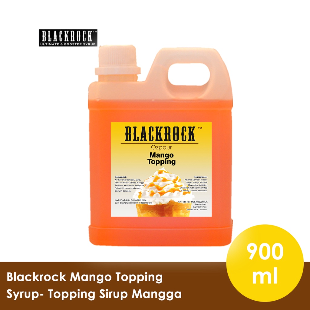 

Topping sauce mangga Blackrock Ozpour Mango 900 ml