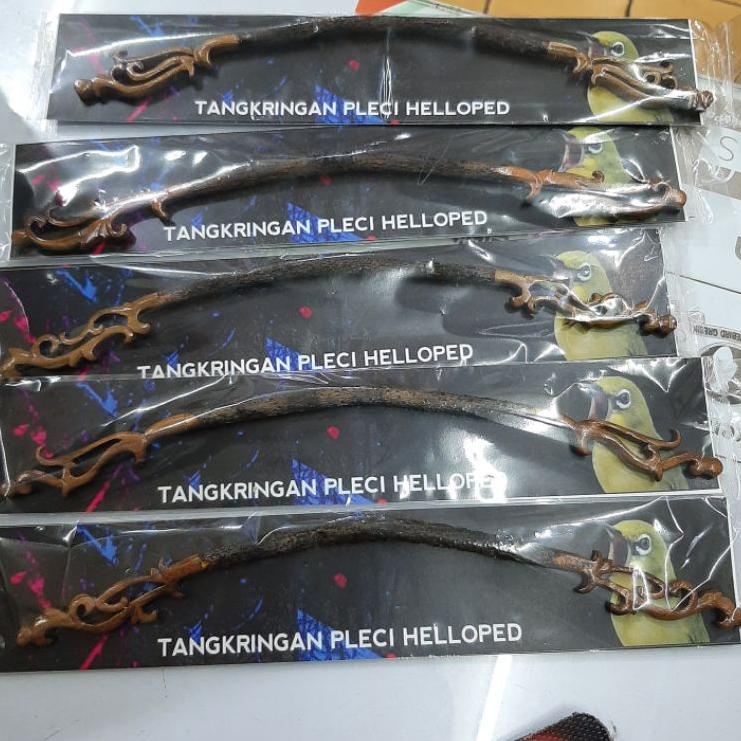 ⚡GROSIR⚡ TERMURAH Tangkringan Ukir Asem Bali & Bambu Cina Sangkar Helopet  23cm Pleci Konin Keren Ba