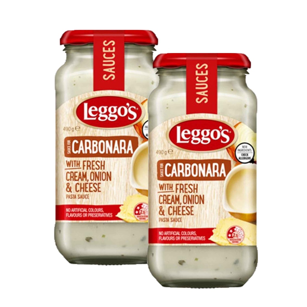 LEGGOS CARBONARA WITH FRESH CREAM 500g