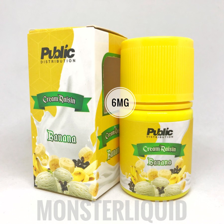 CREAM RAISIN V4 BANANA BY PUBLIC DISTRIBUTION 6MG 60ML