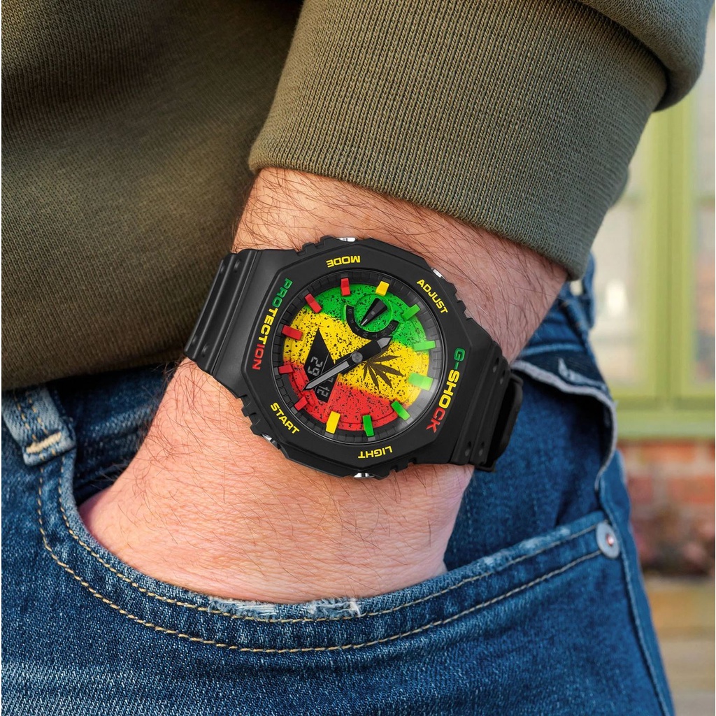 JAM G-SHOCK AUTOLIGHT TMJ GA-2100 SERIES GA-2100-1A1ER 420 Mary Jane