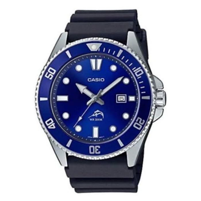 Casio  Diver Marlin Duro MDV-106-1AV Jam  Casio - Biru