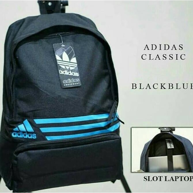Tas Ransel Adidas Backpack Laptop Pria Wanita Tas Sekolah Olahraga Gym