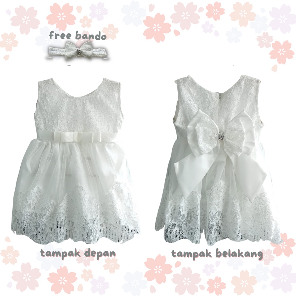 Mariska tulle dress baby tile dress pesta bayi 3-12 bulan dress pesta anak balita dress ulang tahun anak bayi baru lahir dress burkat anak pita besar