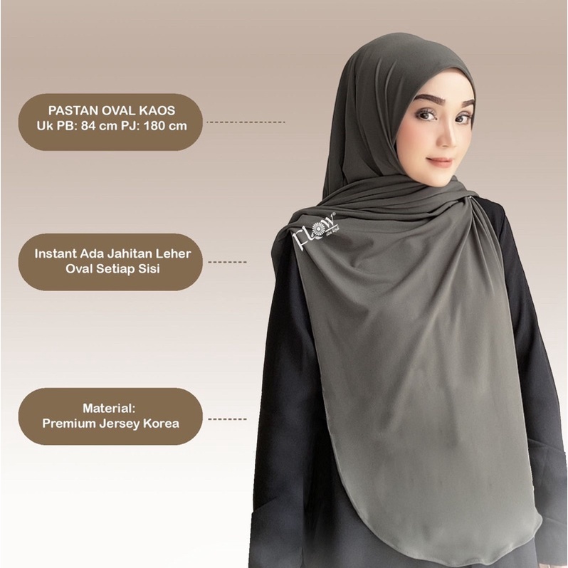 KERUDUNG PASHMINA OVAL KAOS JERSEY TERBARU