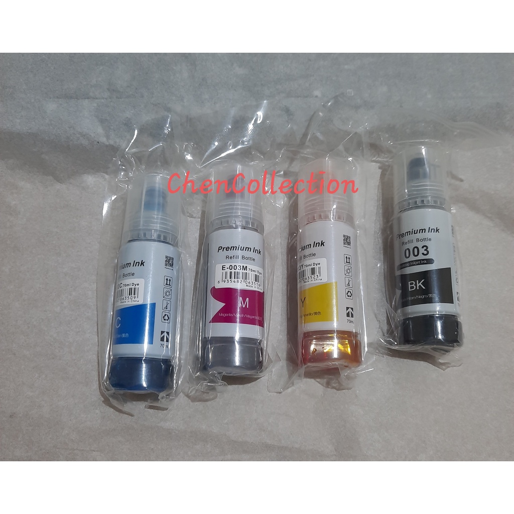 Jual Tinta Premium Compatible Refill Ink 003 Tinta Dye Epson Printer L1110 L3110 Botolan 9993