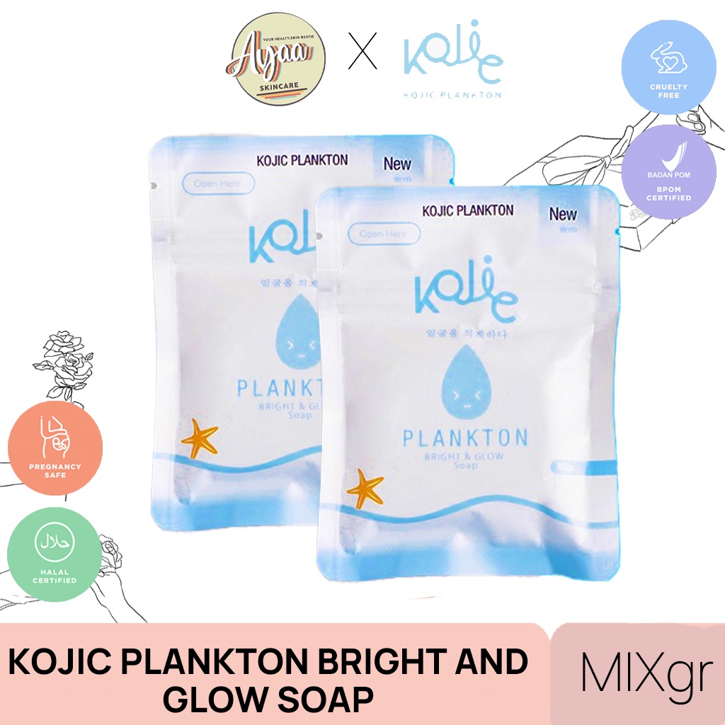 KOJIC PLANKTON SOAP BRIGHT & GLOW FACE SOAP SABUN KOJIC KOJIC PLANKTON