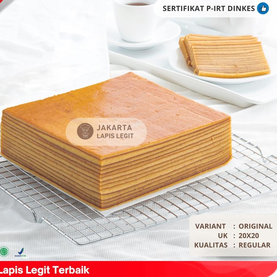 

▼ KUE LAPIS LEGIT Original Wisjman 100% Halal Wisman 20x20 Plain ☪