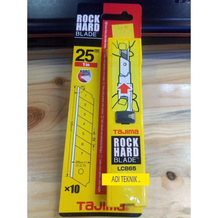 

Terlaris Refill Cutter Rock Hard 25Mm Lcb65 Tajima Isi Mata Pisau Lcb-65 Ori