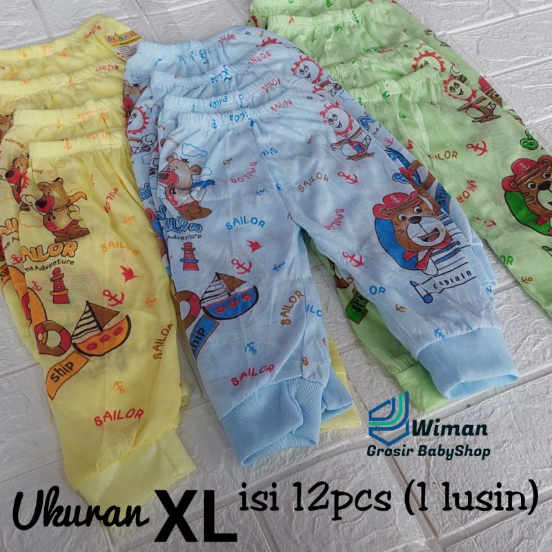 Celana Bayi Isi 12pcs (1lusin) Ukuran XL Terbaru