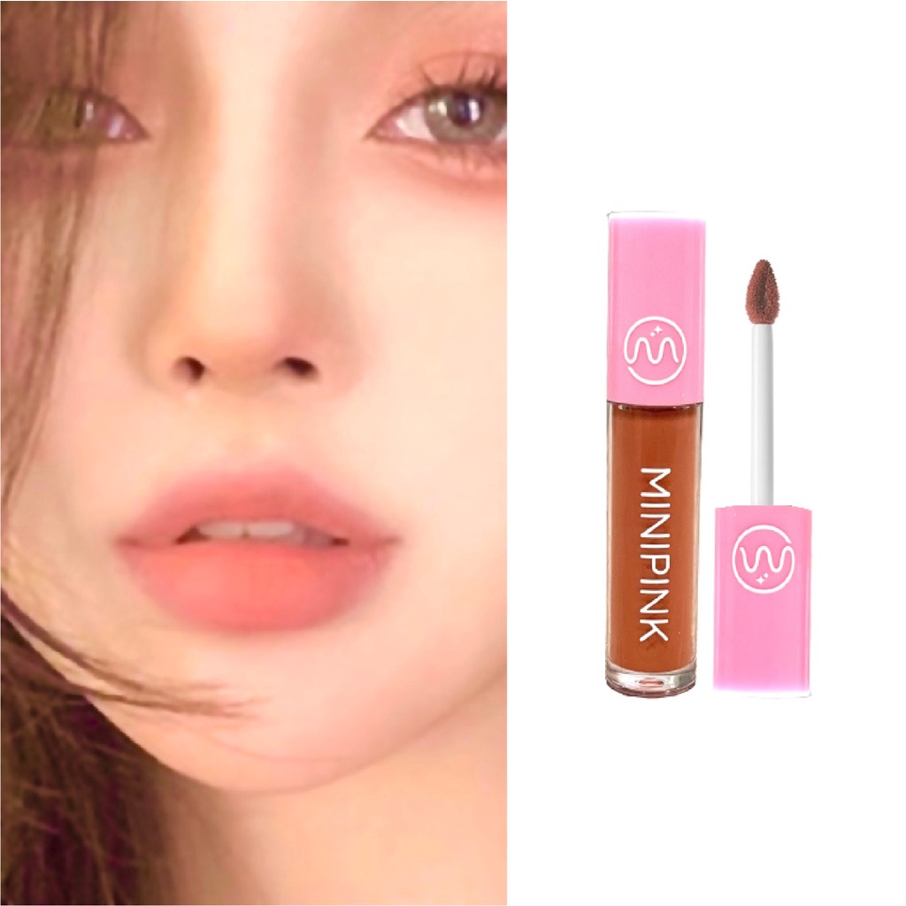 LIPSTIK LEMBUT MINIPINK LIP MATTE CREAM TAHAN LAMA WATERPROOF PELEMBAB PIGMENTASI TINGGI