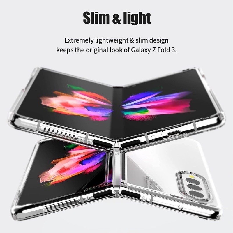 Case Bening Clear Slim Hardcase Samsung Z Fold 4 / Fold 3 / Fold 2-clear
