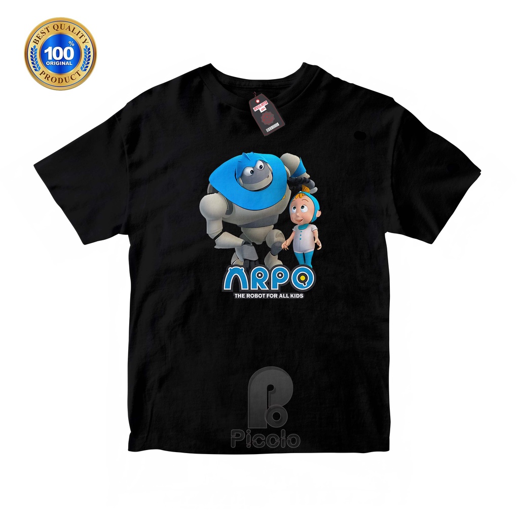 (FREE NAMA) BAJU KAOS ATASAN ANAK MOTIF KARTUN ARPO THE ROBBOTS FOR ALL KIDS UNISEX Bahan COTTUN