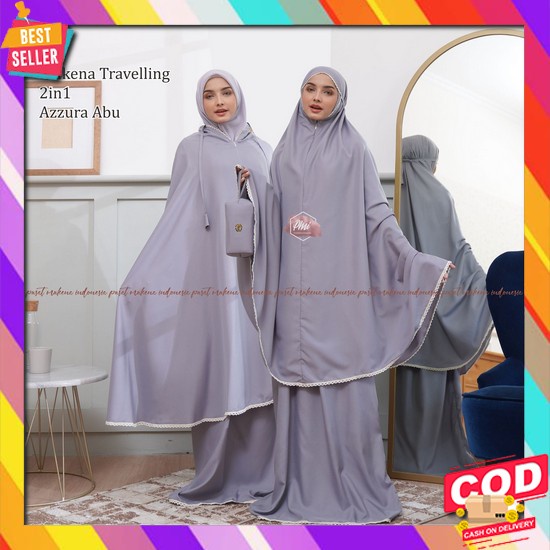 Mukena Sutra Velvet Brukat Mewah ( Ready Stok)/Mukena Brukat Sutra Putih /Mukena Brukat Putih Pusat 