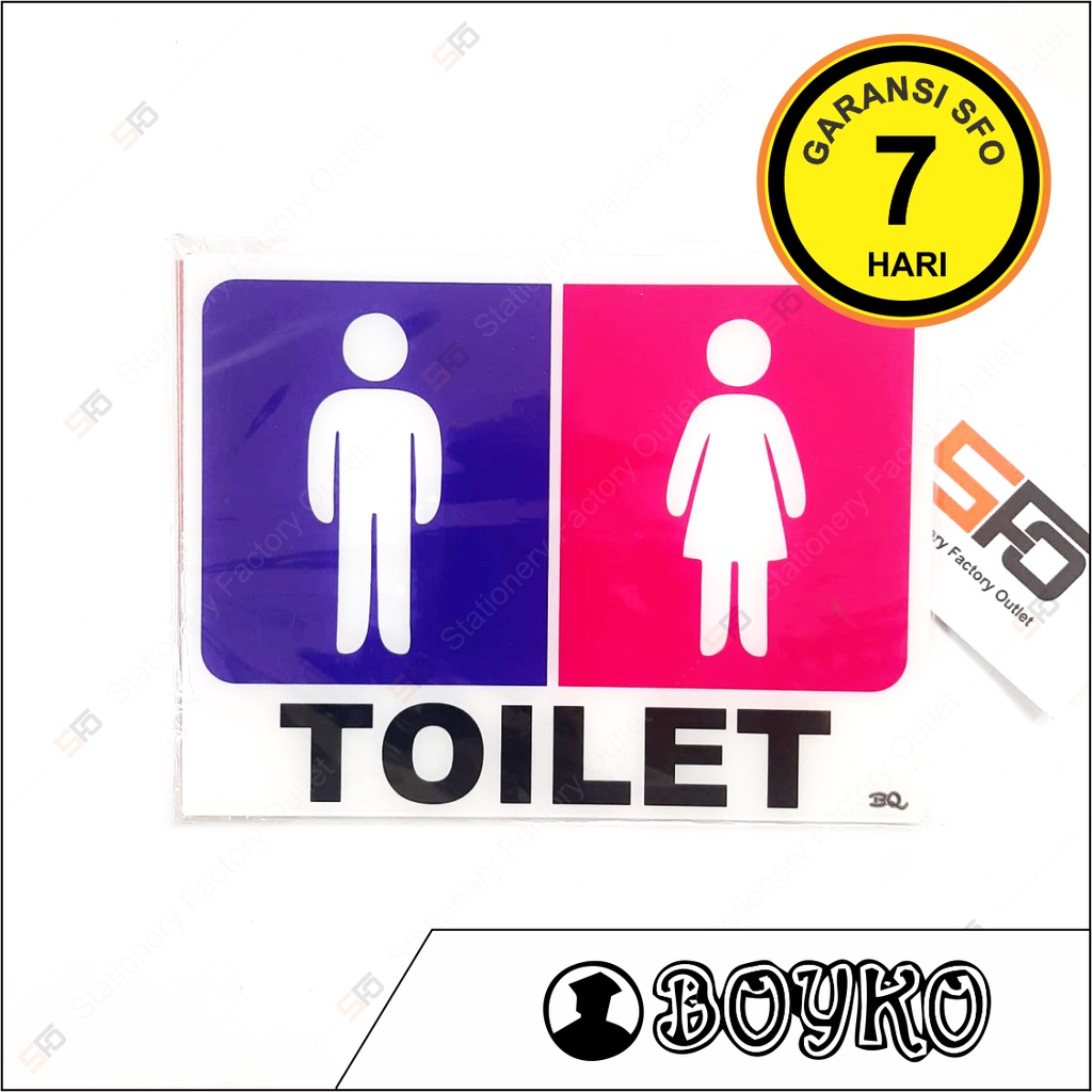 

Akrilik Toilet - Acrylic Sign 20cm x 15cm - SFO Semarang Official