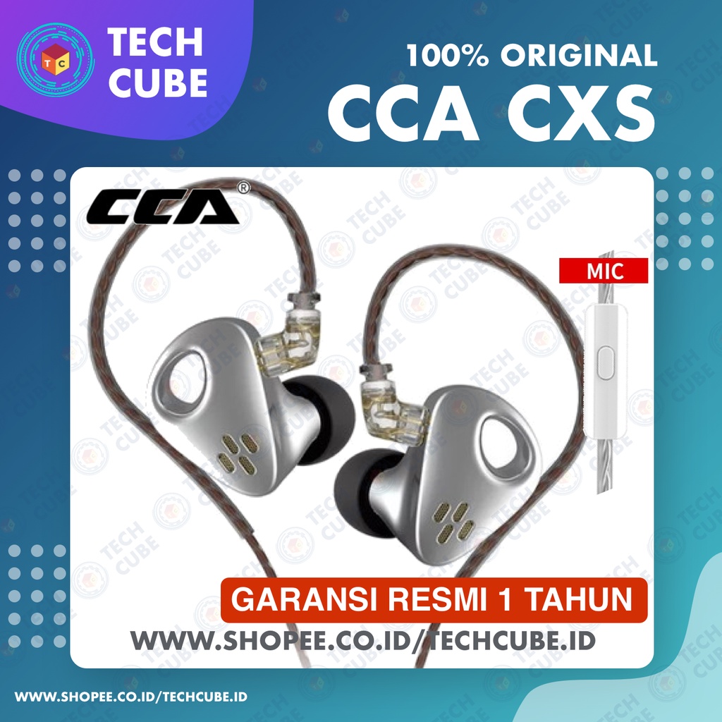 CCA CXS With Mic Full Metal Earphone HIFI In Ear Monitor Headset Alt CRA CRA+