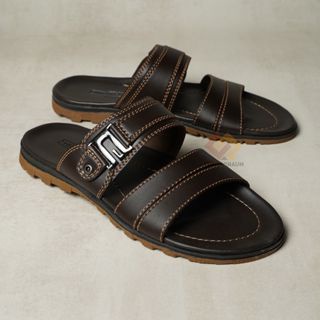 Capharnaum [BNT 203] Sandal Slide Pria Sandal Selop Pria Sandal Kulit Gesper