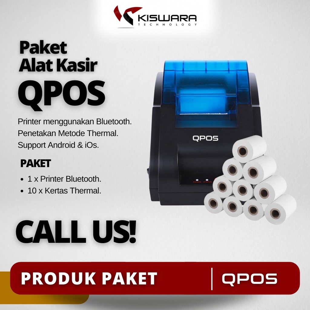 Paket Alat kasir RPP02 + 5 Roll Kertas