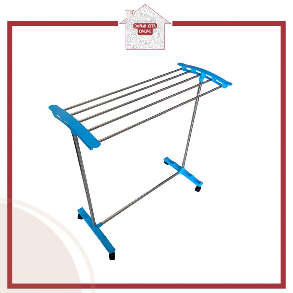 Rak Jemuran Handuk dengan Roda / Gantungan Handuk GSF 2705 / GSF 2715 / Jemuran Plastik Portable