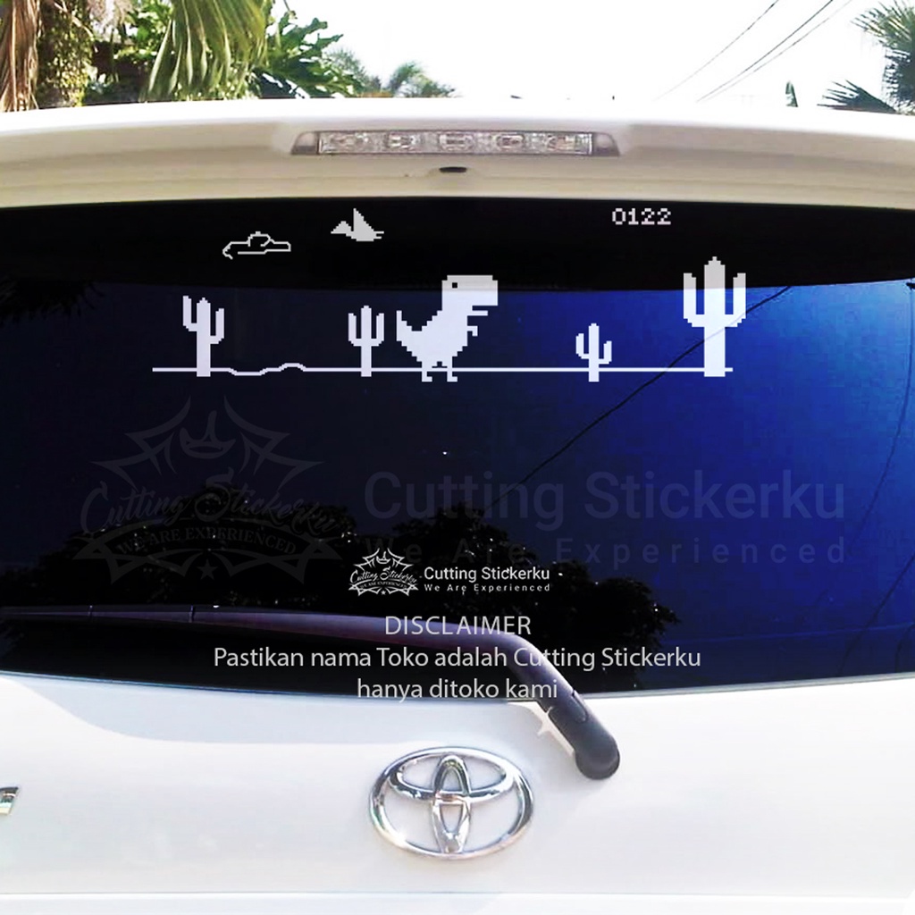 Cutting Stiker No Internet Dino Game Variasi Motor Mobil Sticker Timbul Keren Nyala Dasbor Spakbor Visor Body Kaca Helm Laptop Hologram Reflective Tahan Air Bodi Samping Scoopy Vario Beat Nmax Pcx Vespa Aesthetic Windshield Gamer Unik Keren Viral Trend