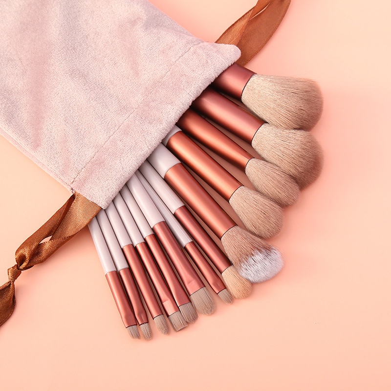 MAANGE 13PCS Kuas Set Make up Brush Kecantikan Set Bulu Lembut Blush Model Portabel Alat Kecantikan 0122