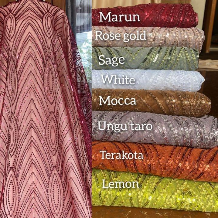 Restock KAIN TILE / TILE MUTIARA PAYET SEQUIN / TILE PAYET SEQUIN