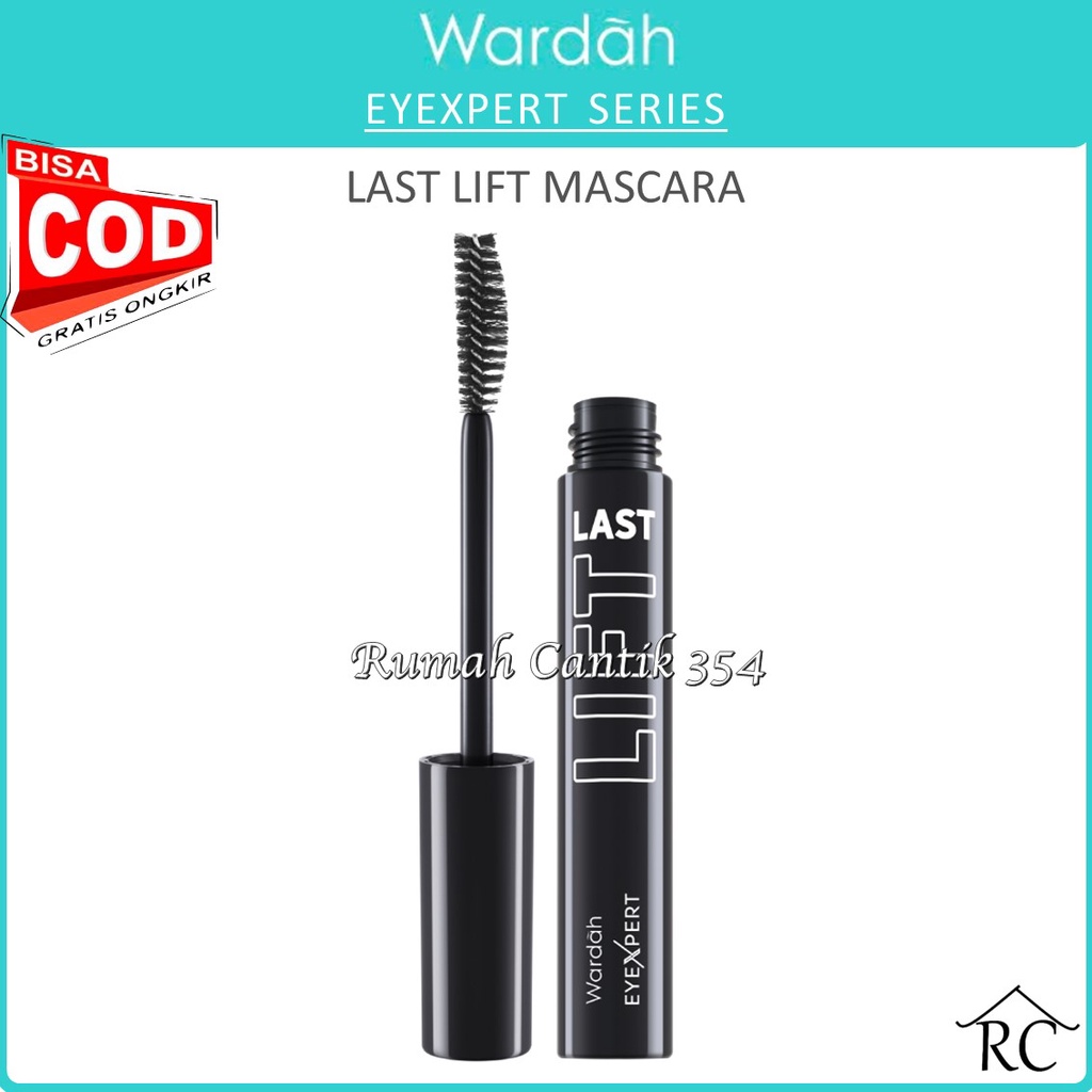 RUMAH CANTIK Wardah EyeXpert Liftlast Waterproof Mascara 50ml Lentik Dalam 5 Detik, Tahan Lama 12 Jam