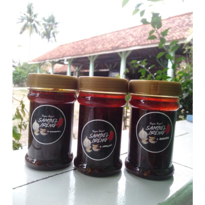 

Sambel Ireng khas bebek Madura 120gram pedas sedang Sambel Cumi Sambel Cakalang