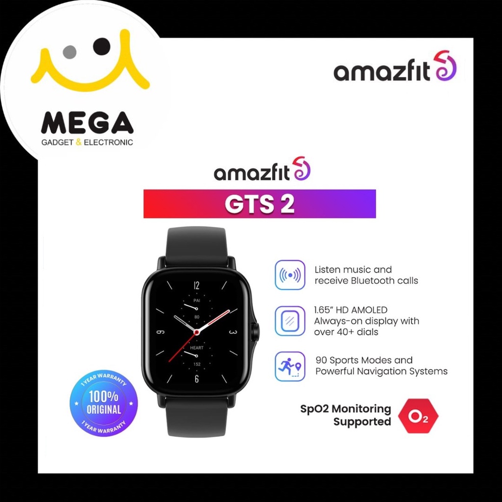 Amazfit GTS 2 Smartwatch Garansi Resmi Amazfit Indonesia