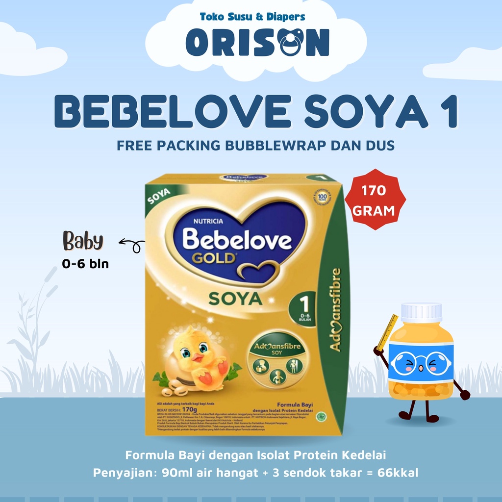BEBELOVE GOLD SOYA 1 (0-6 BULAN) 170GR