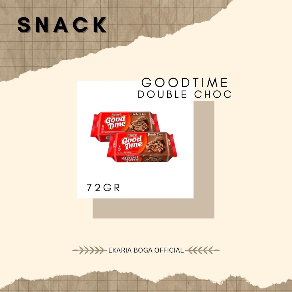 

SNACK | BISKUIT | GOOD TIME | GOODTIME DOUBLE CHOC 72GR