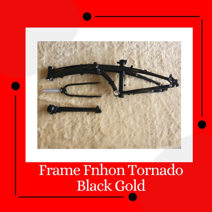 Frame set fnhon Tornado Black Gold 20 22 inch + Handlepost