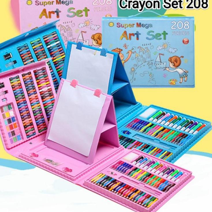 

Diskon s/d 40% ART SET 208 Pensil Warna Crayon Set 150pcs/Crayon Mewarnai 150 Warna