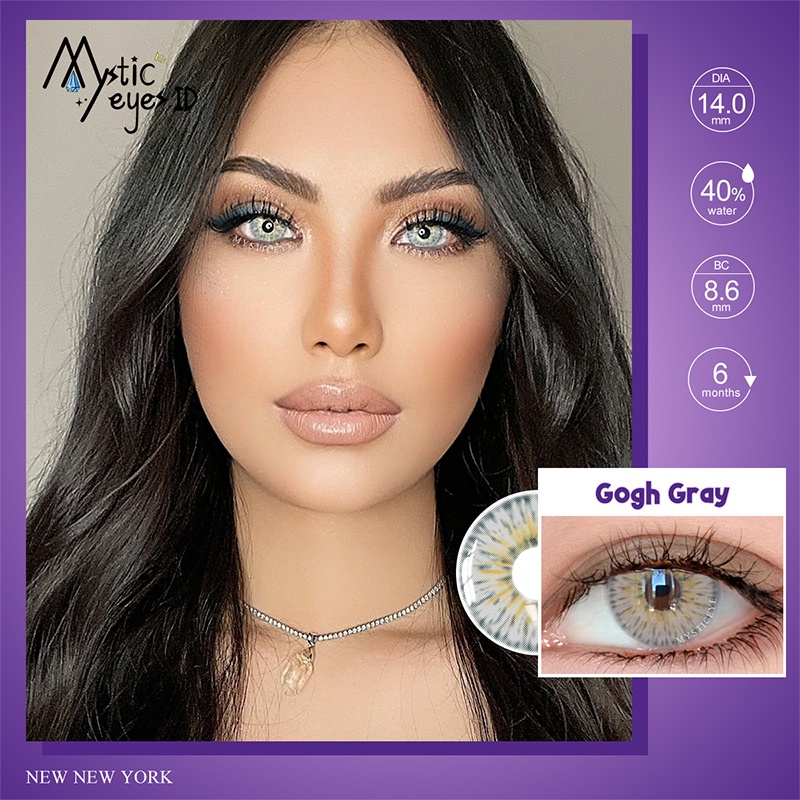 [✅COD] MYSTICEYES SOFTLENS  COLOR CONTACT LENS NEW NEW YORK SERI LENSA KONTAK Normal 14.2 MM