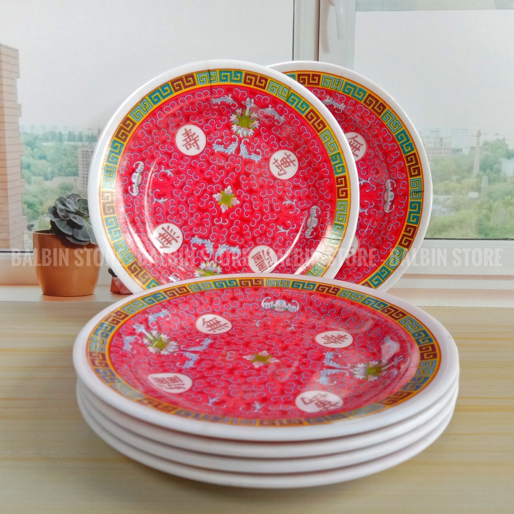 12 PCS | PIRING KECIL 5&quot; MELAMINE WARE MOTIF TERBARU | KUALITAS FOOD GRADE - PIRING TATAKAN GELAS 15 CM - PIRING DESSERT - PIRING MELAMIN WADAH SAMBAL | BISA COD / BAYAR DI TEMPAT