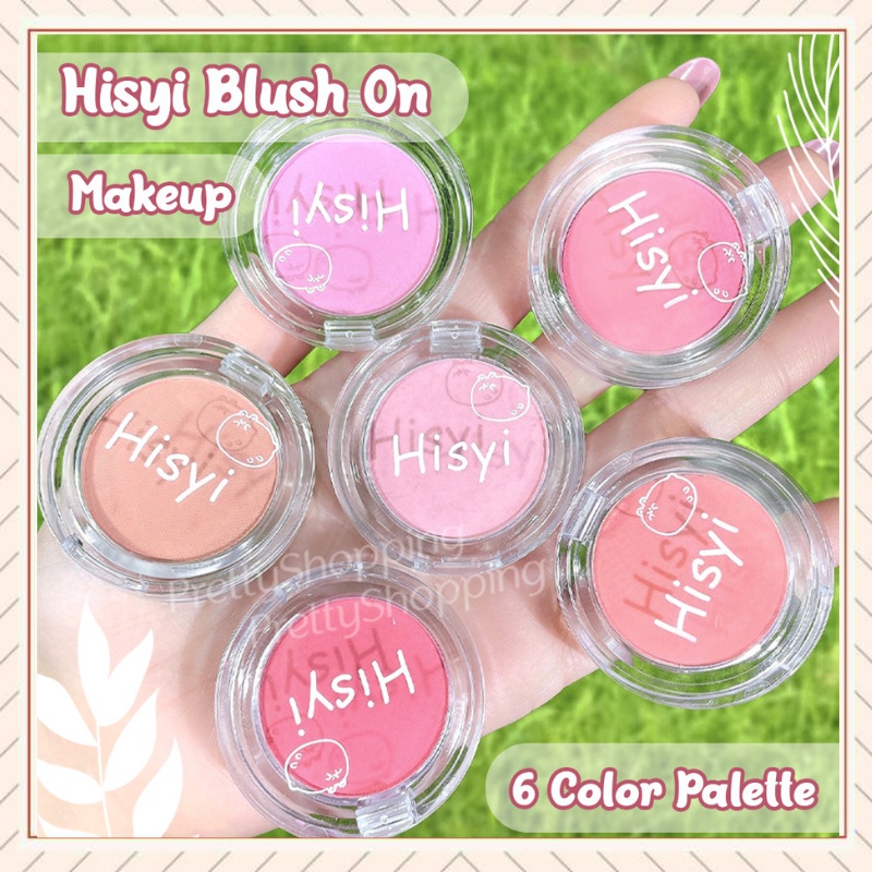 Pretty 6 Colors Blush On Makeup Pallete Mineral Powder/Blush On Makeup Long Lasting/Sweet Orange Perona Pipi/Red Rouge Lasting Natural Peach Blush/ Perfect Cheek Blush