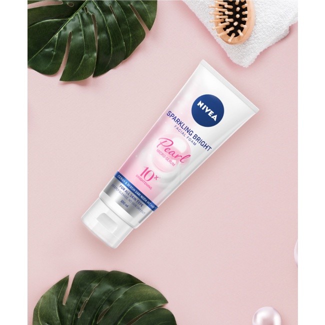 (BPOM) NIVEA SPARKLING BRIGHT WHITENING FACIAL FOAM|SABUN CUCI MUKA NIVEA